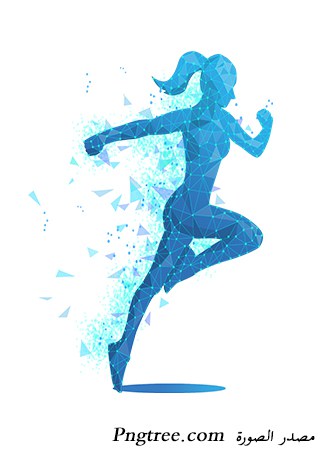 امرأة رياضية تركض